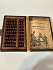 Antique Chinese Wooden Bead Arithmetic Abacus Traditional Calculator Counting