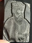 Vintage King Portrait Printer   s Block Metal Wood Letterpress Print Cut