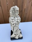 Vintage Mcm 14    Marwal Majestic Owl On Perch Art Sculpture Statue Figure