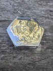 Vintage Sterling Silver Hexagon Pill Trinket Hinged Box 925 35 34 Grams