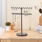 Jewelry Stand Necklace Holder  Black Metal Jewelry Organizer