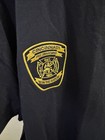 Hanes   beefy   t   men   s   xl   cincinnati   fire   dept   navy   blue   uniform   t   shirt  retired 