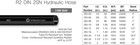    New 100ft R2-08 1 2   Sae 100r2at Sn 2 Wire Hydraulic Hose Free Shipping  