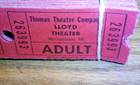 Vintage Lot 2 000 Thomas Movie Theatre Co  Lloyd Theatre Tickets Menominie Mi 