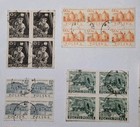 Poland 8x Blocks   4 Stamps Each  1950s-60s  S-170