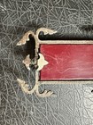 Antique Cast Iron And Red Glass Weathervane Ornate Details 18 Inch Cracked