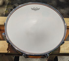 Ludwig Vistalite 5x14  Snare Drum  Amber  Vintage 1970s  Shell Crack   Repair