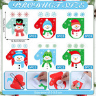 30 Sets Snowman Mitten Christmas Craft Kit For Kids Diy Winter Mitten Craft Make