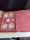Madeline Miniature Porcelain Tea Set Wicker Picnic Basket For Kids Schylling Vtg