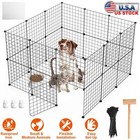 Pet Dog Playpen Crate Small Animal Wire Kennel Cage Indoor Outdoor Exercise Pen
