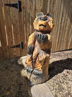 29  Tall  chain Saw  Carved Wood Bear  11  Wide