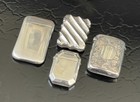 Set Four Petite Antique Sterling Silver Vesta Match Safe American English C1890
