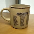 Vintage Nfl Dallas Cowboys 1993 Nfc East Champs Coffee Mug W  Player Roster Vhtf