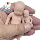2pcs Soft Silicone Mini Reborn Dolls - 1 9-3 9   Boy   Girl For Play gift Set
