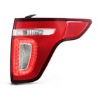 Led Tail Light For 2011-2015 Ford Explorer Red Clear With Bulbs Passenger Side