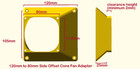 120mm To 80mm Fan Slot Radiator Side Offset Adapter Converter Change Mounting Pc