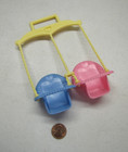 Fisher Price Loving Family Dollhouse Double Twin Baby Swing Classic Pink Blue  3