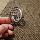 Vintage Metal Gyroscope Star Red Center Classic Spinning Top Toy 2 3 4   x 4 