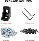 26pcs 2020 Corner Bracket Connector Aluminum Extrusion Hardware V-slot T-slot Ac