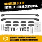 Lockable Universal Roof Rack Cross Bars For Cars W o Rails Pair For Cargo Kayak