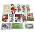 Vintage Christmas Holiday Card Lot Of 53 Unused Paper Greeting Cards Read