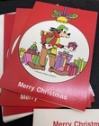 7 Vintage Disney Christmas Cards   Envelopes Mickey Minnie Donald Daisy Goofy