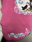 Spumoni Pink Cat Vintage Woman   s Crewneck 
