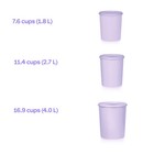 Tupperware Servalier Canister Set Canisters Pastels Lilac Purple New