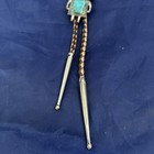 Vintage Kachina Bolo Tie Native American Navajo Silver   Turquoise