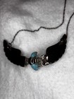 Vintage Ben Livingston Signed Navajo Sterling Silver Carved Turquoise Wings