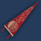 Vintage 1945 Grand Canyon National Park Felt Pennant Nos Deadstock Art Deco 26 