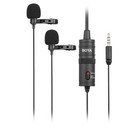 Boya By-m1dm Dual Omni-directional Lavalier Microphone For Sony A7r A7s Ii Iii
