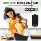 Nutrichef Loaf Pans Set 4 Non-stick Premium Bread Pans Quick   Even Heat