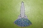Vintage Rocket Ship Space Exploration Shirt Jacket Embroidered Emblem Patch  nos