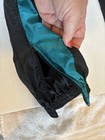 Vtg 80   s 90   s Parachute Track Pant Black W  Purple   Green Sides Mens Small