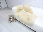 Giant Icelandic Sheepskin Rug Cream Long Hair Fluffy Solid Area Rug 136 1