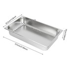 4-pack Hotel Pans Commercial Steam Table Pan W  Lid Stainless Steel Food Pan Us