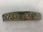 Denmark Vintage 5  Long Comb In Repousse Silver Case Vintage 1940   s Hans Jensen