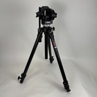 Bogen Manfrotto 190b Tripod With 3126 Pan Tilt Head Aluminum Italy