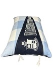 Washington   Lee College Pennant Pillow Blue Checkered Rectangle Zippered 15x20 