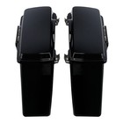 Vivid Black Hard Saddlebags Trunk W  Black Latches For Touring 1994-2013
