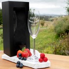 Wedding Bride Groom Personalised Engraved Bridesmaid Groomsman Champagne Glass