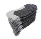 4-8-12 Pairs Men s Crew Socks Cotton Socks Reinforced Gray Heavy Socks 10-13