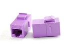 6-pack Cat6 Female female Rj45 Ethernet Purple Keystone Jack Coupler  Wp-c02pr