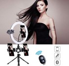 K f Concept 11  Selfie Ring Light With Stand Phone Holder For Vlog Camera Video