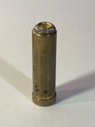 Vintage Brass Lipstick Holder Rhinestone Top Empty
