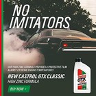 Castrol Gtx Classic 20w-50 Conventional Motor Oil  5 Quarts  Pack Of 3  Amber 