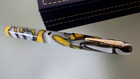 Conklin All American Fountain Pen W  14k Gold-m Nib In Box   Yellowstone Swirl