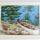 Framed Outdoor Nature Scene Fabric Panel Wall Art 12  X 15 