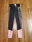 Adidas Womens Designed 2 Move Colorblock High-rise 7 8 Leggings Black Pink Sz Xs